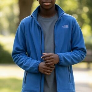 The North Face  TKA 100 Glacier Full Zip Fleece Jacket Teal Green Men’s Medium